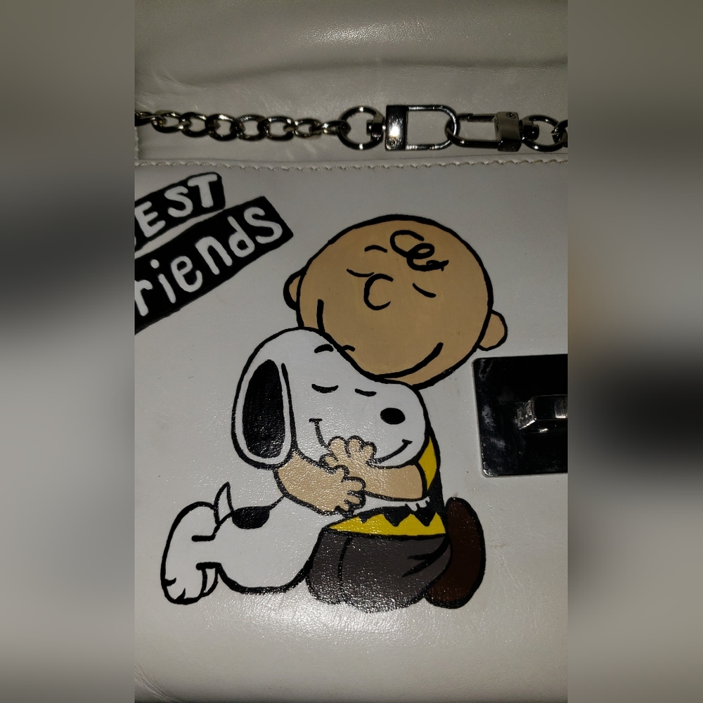 Michael Kors Custom Painted Peanuts Clutch
